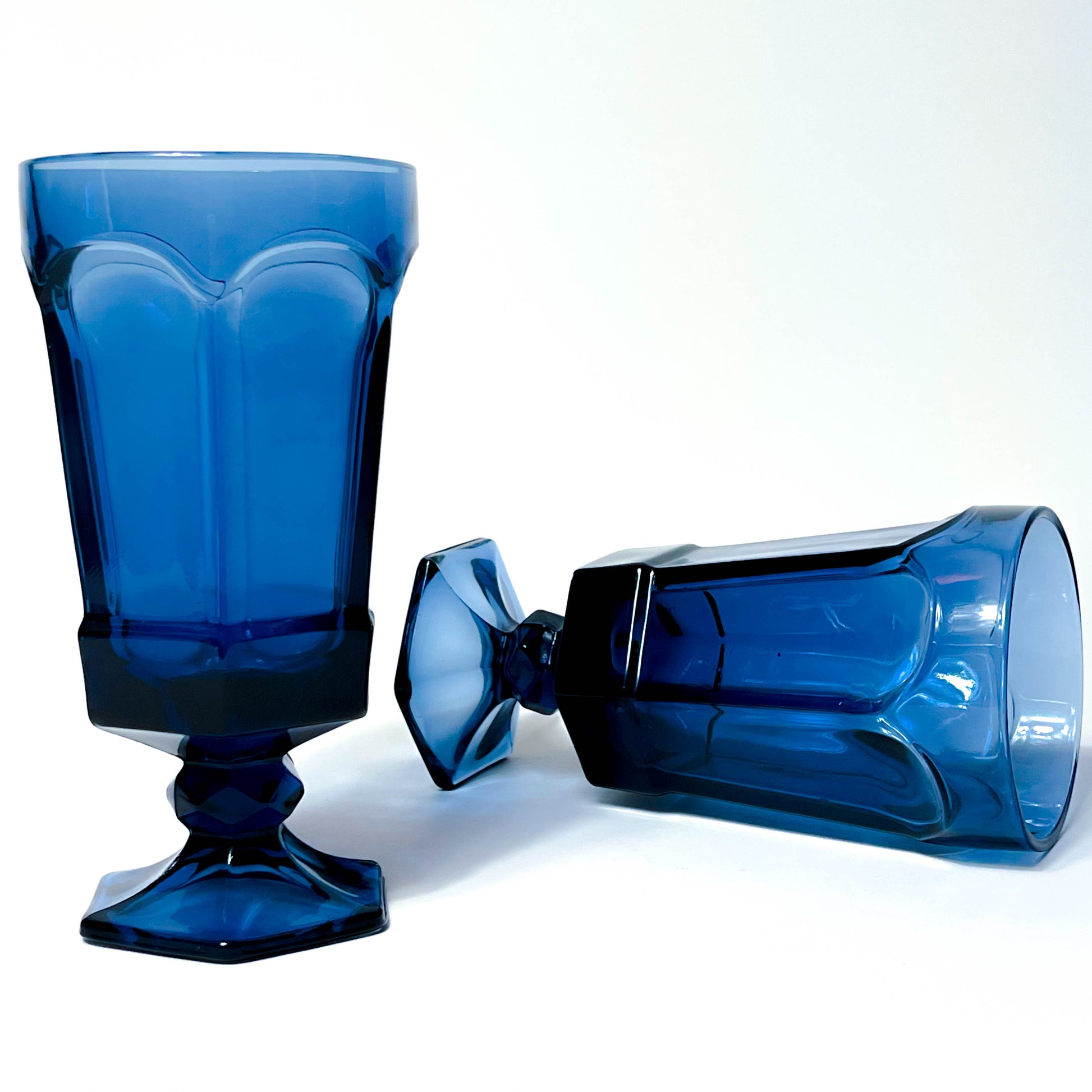 Fostoria Virginia Blue Beverage Glasses (Set of 6) - Bowditch Antiques &  Collectibles
